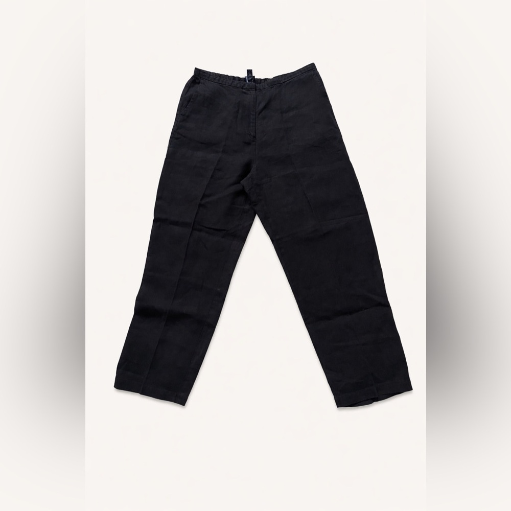 Eileen Fisher Front Zip Irish Linen Pants